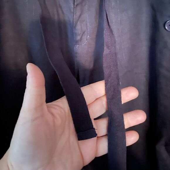 Sanctuary linen crop pants Navy color way - Picture 5 of 9